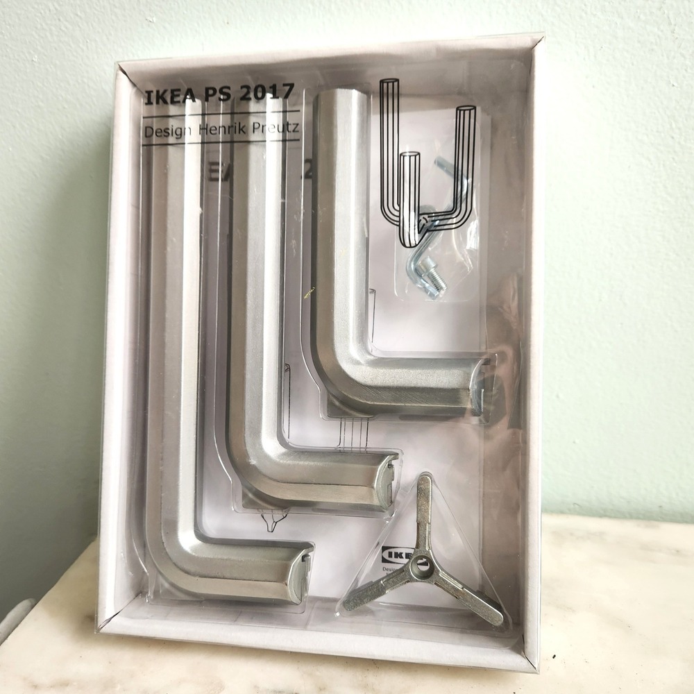 IKEA‎ PS 2017 Candle Holder Set Silver Henrik Preutz Design NEW Allen Key